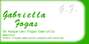 gabriella fogas business card